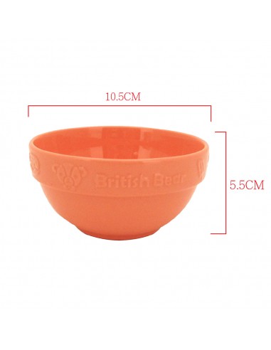 英國熊粉彩4碗4匙 (色土瓷)(盒裝)