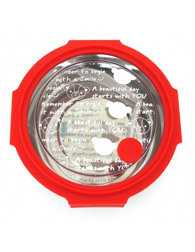 英國熊圓形不鏽鋼密封便當盒-700ML