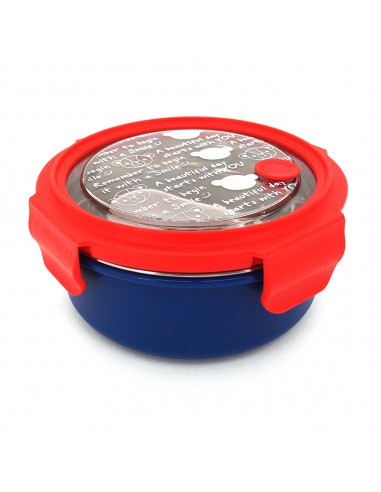 英國熊圓形不鏽鋼密封便當盒-700ML