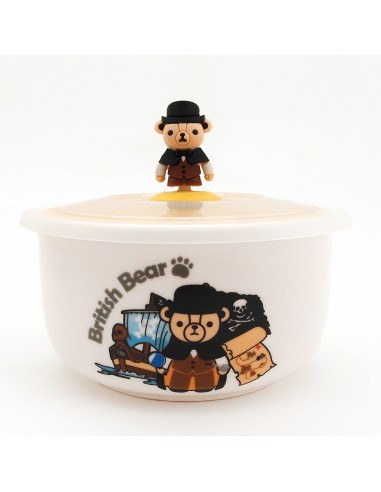 英國熊造型蓋碗三件組