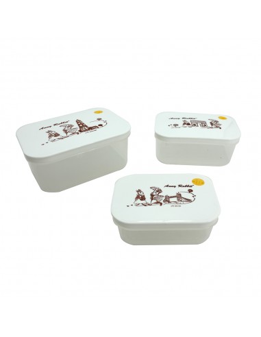 安妮兔環遊世界保鮮盒三入(盒裝)