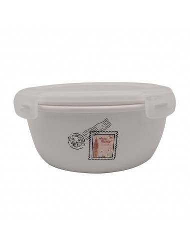 安妮兔陶瓷保鮮密扣蓋碗820ml