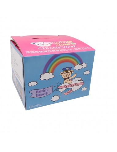 英國熊陶瓷保鮮蓋碗組 3入-職業