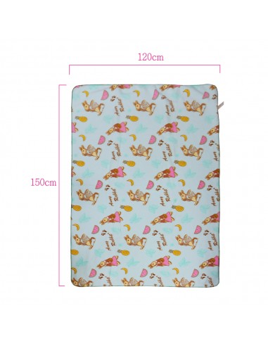 台製安妮兔冷氣毯4*5-粉綠 (PP袋)