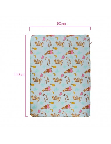 台製安妮兔冷氣毯3*5-粉綠 (盒裝)