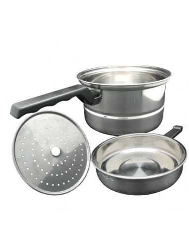 鍋霸18cm煎煮蒸雙鍋