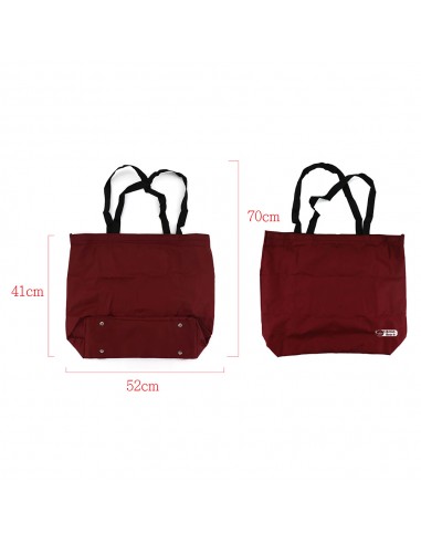 英國熊台製環保手捲袋-酒紅