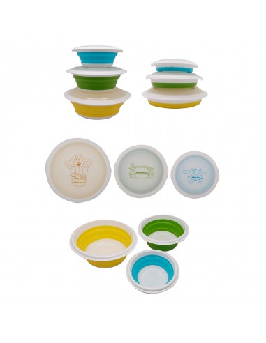 英國熊便利折疊碗六件套