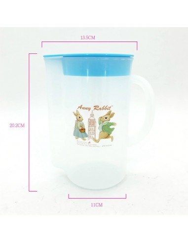 安妮兔1壺2圓點杯-1.6L旅遊版-藍