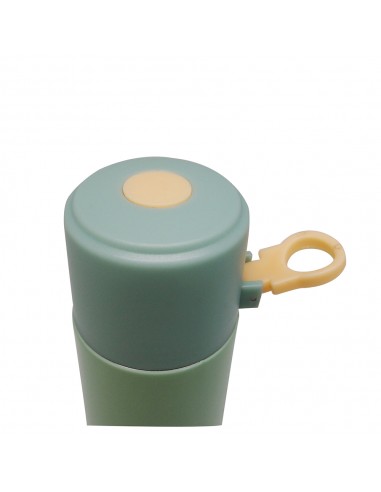 法國兔吊環隨身保溫瓶 350ML粉綠