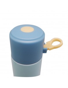 法國兔吊環隨身保溫瓶 500ML藍 2