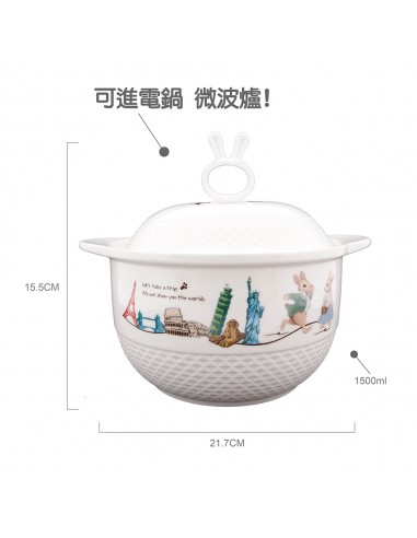 安妮兔陶瓷健康十件組