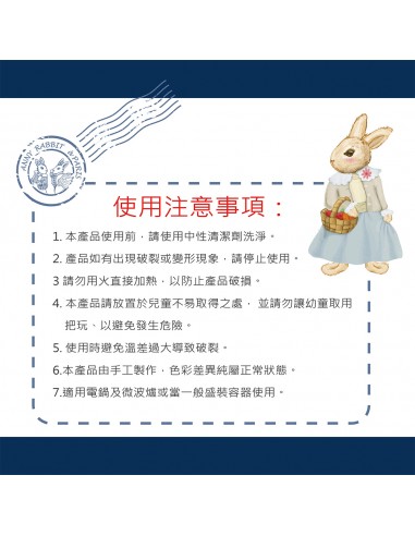 安妮兔陶瓷健康十件組