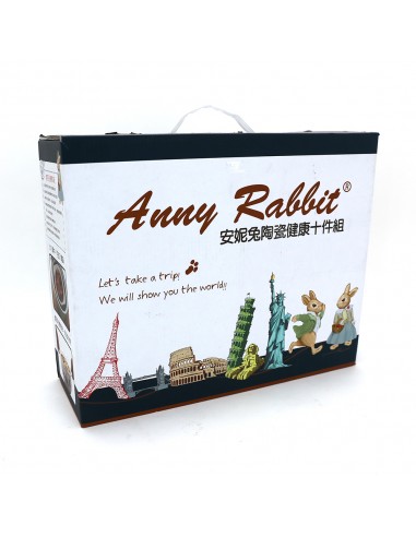 安妮兔陶瓷健康十件組