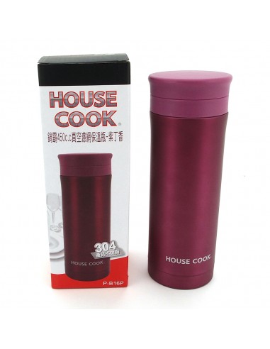 鍋霸450cc濾網超真空手拿杯-紫丁香