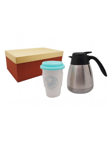 鍋霸辦公咖啡壺+安妮兔單層瓷杯