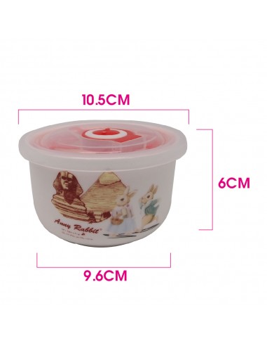 安妮兔陶瓷密封蓋碗組-古文明