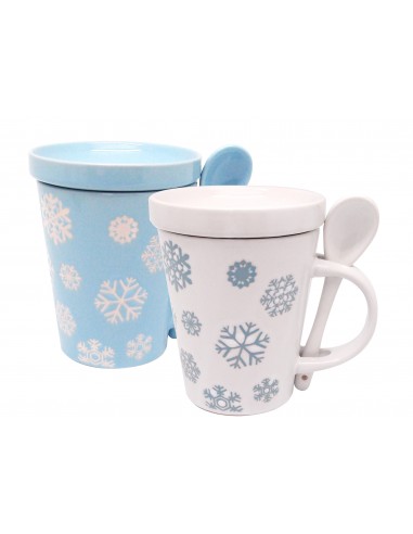 雪花馬克蓋杯組2入