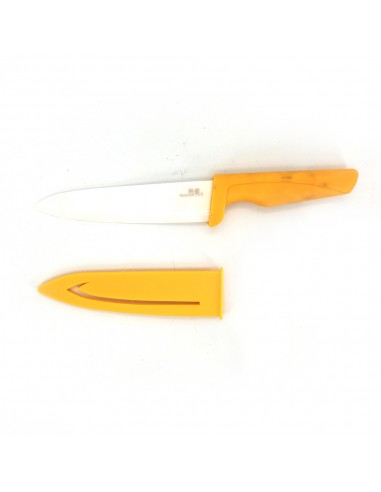 鍋霸6"站立式陶瓷刀-橘