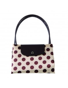 折疊旅行兩用袋-水玉款(PP袋)