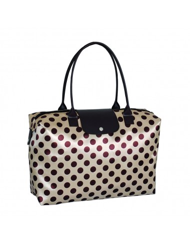 折疊旅行兩用袋-水玉款(PP袋)