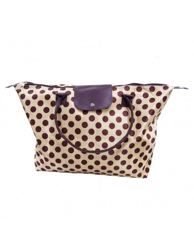 折疊旅行兩用袋-水玉款(PP袋)