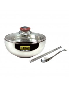 料理東西軍18cm泡麵蓋碗4件式