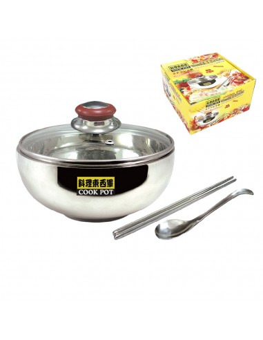 料理東西軍18cm泡麵蓋碗4件式