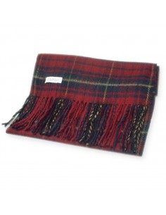 紅色格紋圍巾 (盒裝)