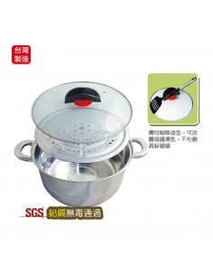 料理東西軍30CM多功能歐式 蒸煮鍋-舞蝶翩翩