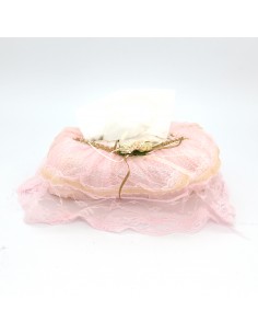 粉蕾絲紙巾盒 2