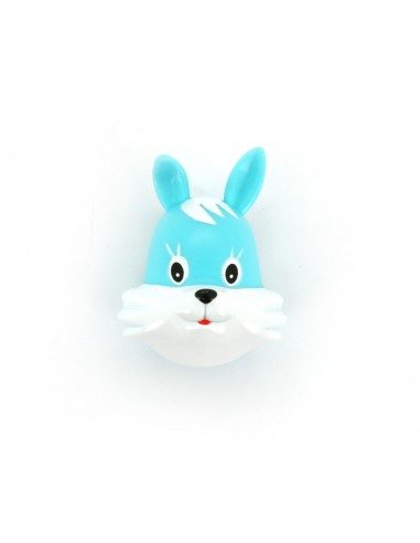 兔子牙刷架-粉藍