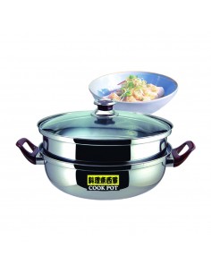 27CM不鏽鋼雙層蒸鍋-標準型