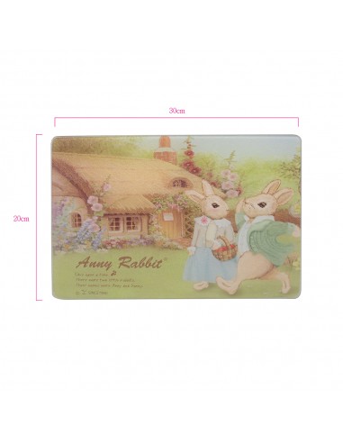 安妮兔強化玻璃砧板-鄉村 20*30