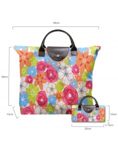 折疊托特包-七彩花(PP袋)