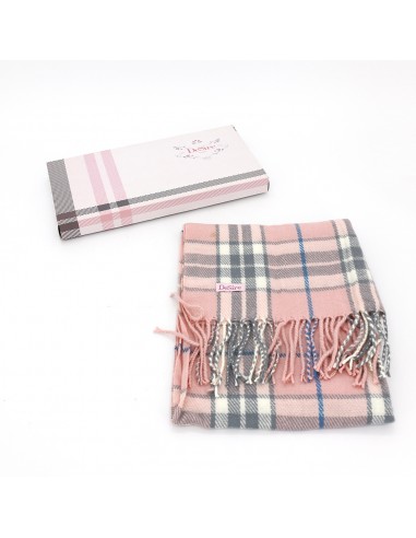 紅色格紋圍巾 (盒裝)