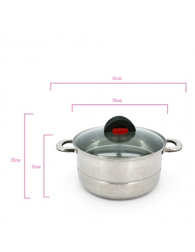 料理東西軍30CM多功能歐式 蒸煮鍋-舞蝶翩翩