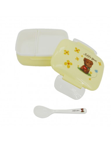 艾迪熊雙層便當盒附匙