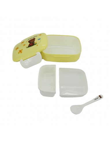 艾迪熊雙層便當盒附匙