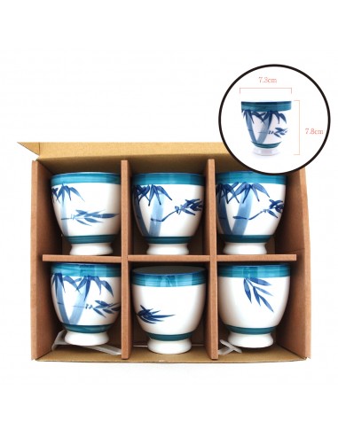 籃竹花6入直杯