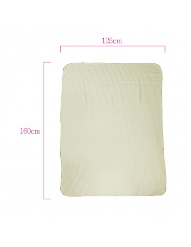 米色壓紋毯125*160cm