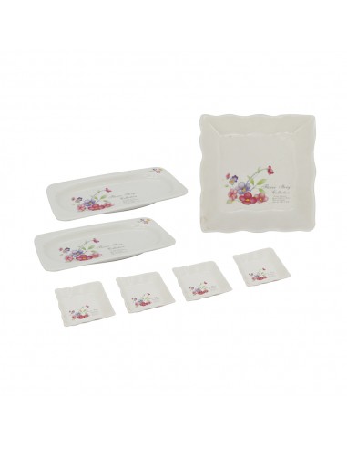 花語7件式餐具組(掀蓋盒)