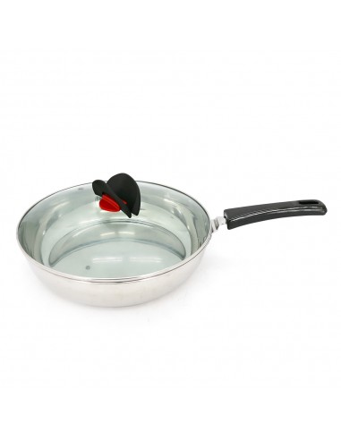 鍋霸30CM不鏽鋼平底鍋-蝶之舞