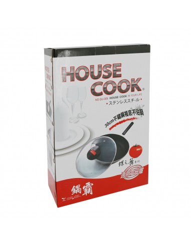 鍋霸30cm不鏽鋼複底不沾鍋(蝶之舞)