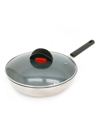 鍋霸30cm不鏽鋼複底不沾鍋(蝶之舞)