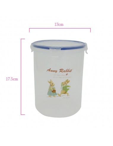 安妮兔超密封圓形3入保鮮盒-旅遊