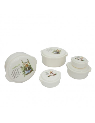 安妮兔北5入保鮮盒-藍盒