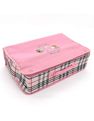 安妮兔格紋整理袋 HY-1454(粉紅)