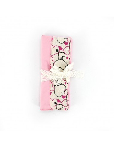 桃心餐具組4件式