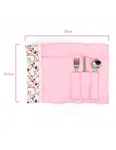 桃心餐具組4件式